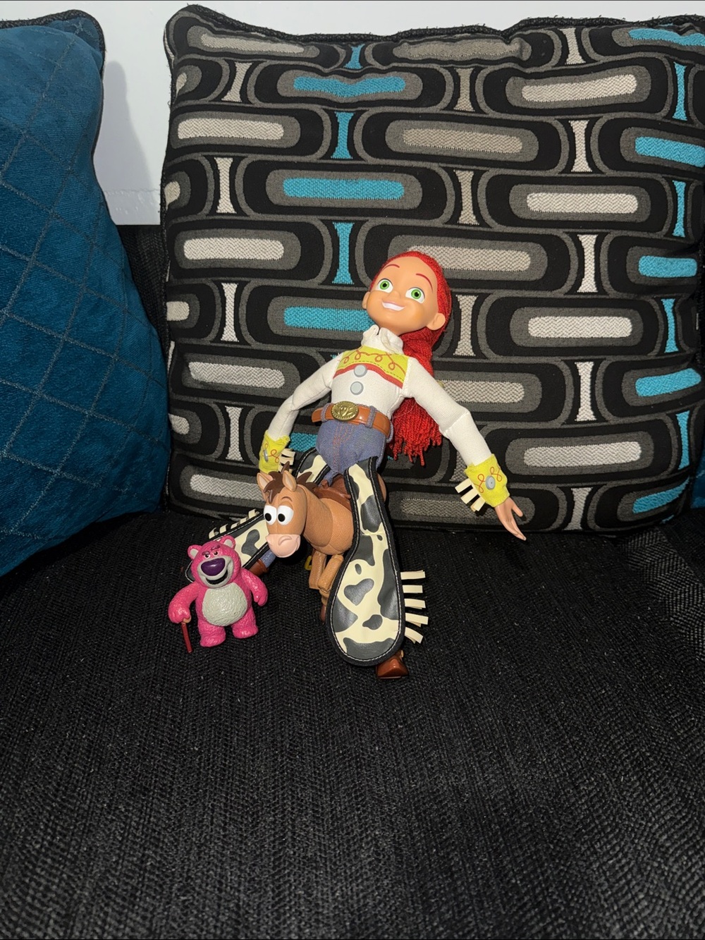 Disney Toy Story - Talking Jesse Doll, Lotso, Bullseye Toys Lot Bundle